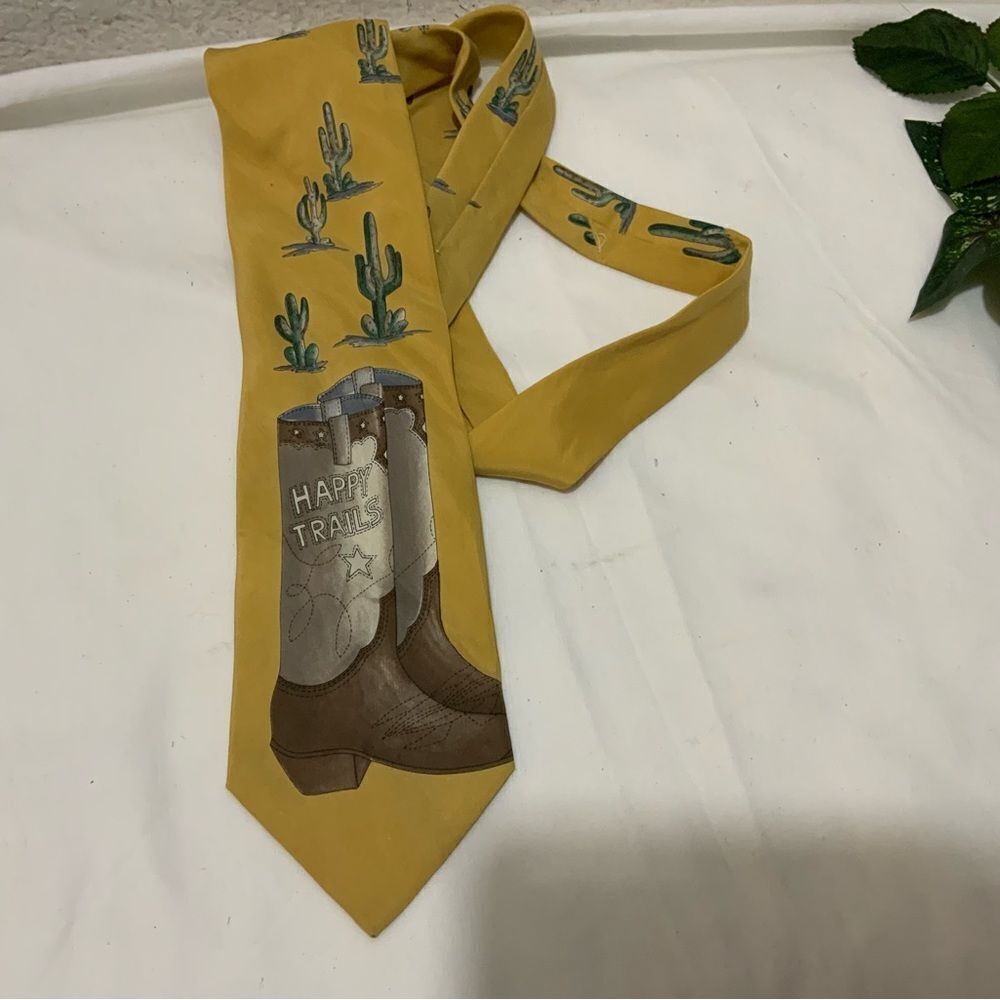 Corvette 100% silk made in Italy Happy trails Corvette men's necktie TIE. - Picture 3 of 7